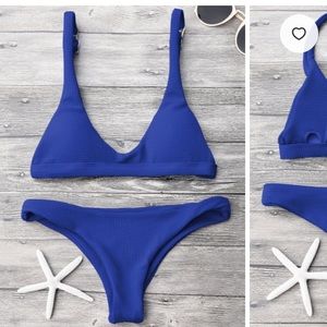 Zaful blue bikini